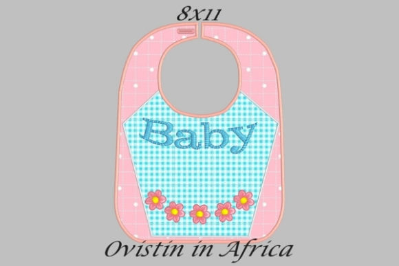 Baby Flower Bib Design for Boutique Sweatshirts