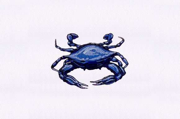 Blue Crab Embroidery: A Charming Addition