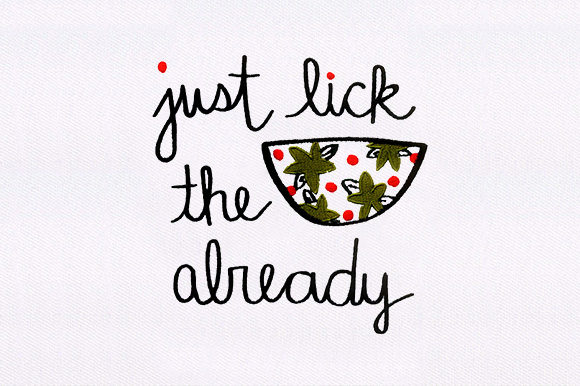 Just Lick Already: A Fun and Playful Embroidery Design