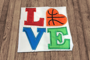 LOVE Basketball Applique: A Perfect Gift Embroidery