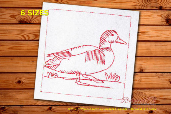 Mallard Wild Duck Redwork: A Designer’s Review