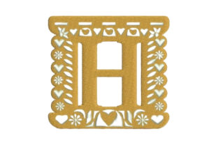 Papel Picado Alphabet H: A Stylish Monogram Choice
