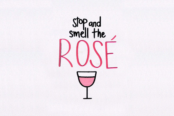 Stop Smell the Rose: A Charming Embroidery Design