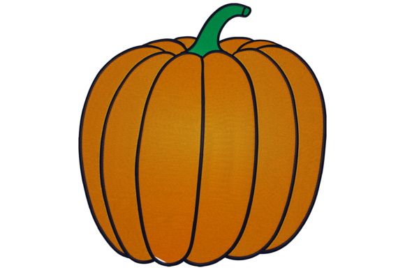 Stunning Pumpkin Embroidery for Boutique Apparel