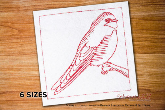 Swallow on a Tree Redwork: A Designer’s Review