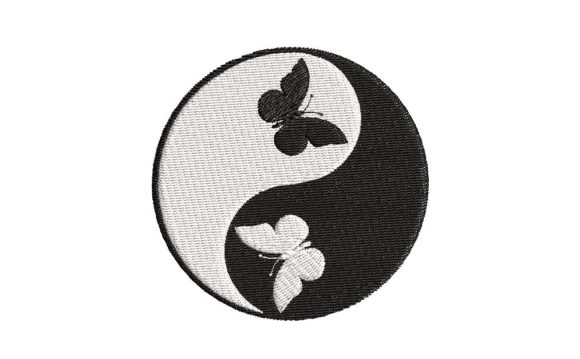 Yin-Yang Symbol with Butterflies: Merch Review